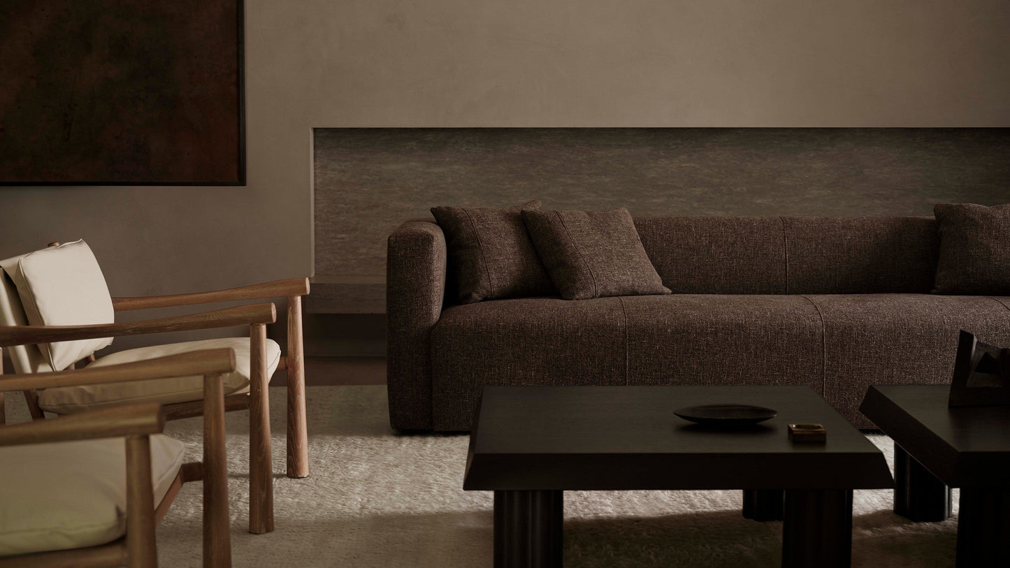 The Breuer - Belgian Linen Carob Sofa