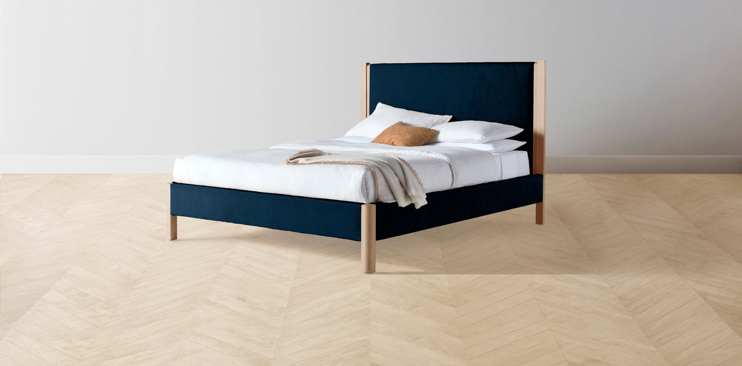 The Thompson - Mohair Admiral Bed - 48" Headboard - Upholstered on reverse