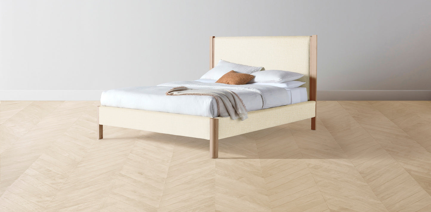 The Thompson - Performance Woven Chenille Desert Bed - 48" Headboard - Upholstered on reverse