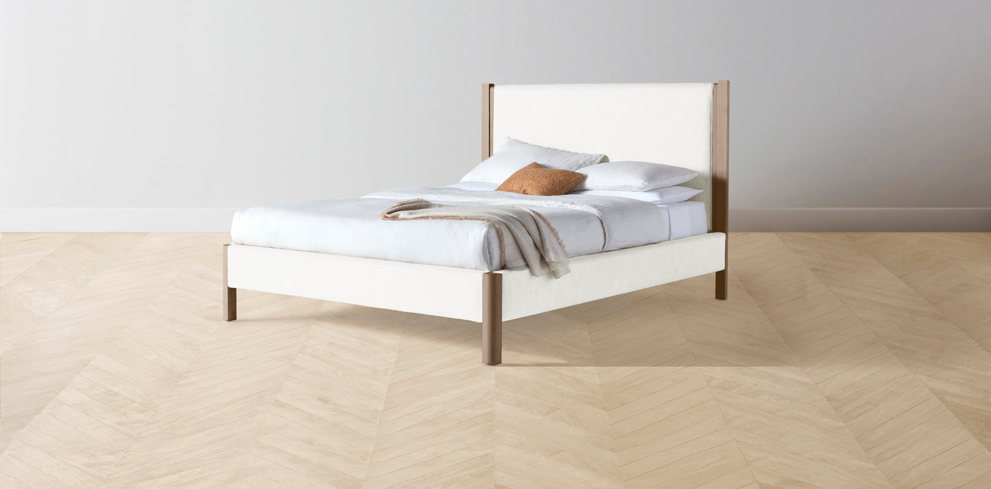 The Thompson - Performance Woven Chenille Lace Bed - 48" Headboard - Upholstered on reverse