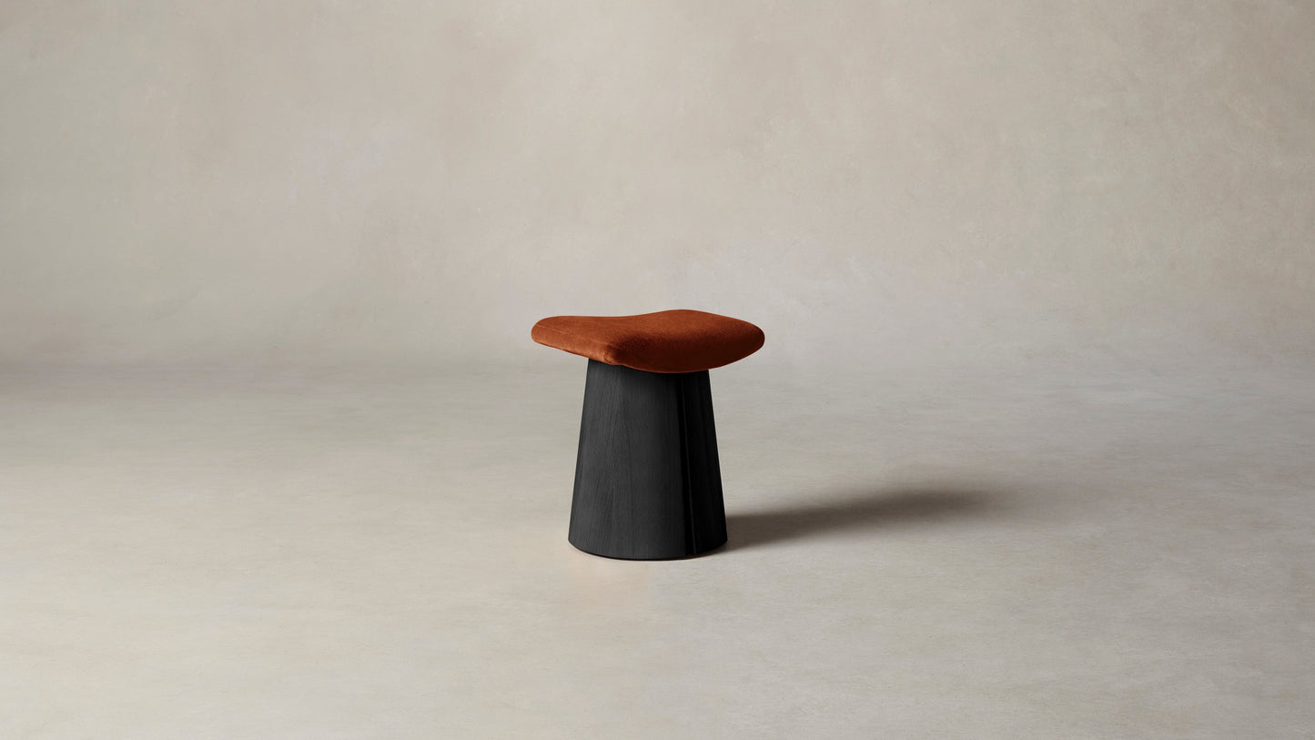 The Weston - Mohair Spice Accent Stool