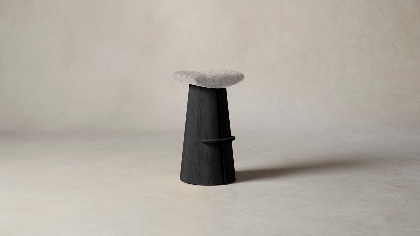 The Weston - Belgian Linen Agate Bar and Counter Stool