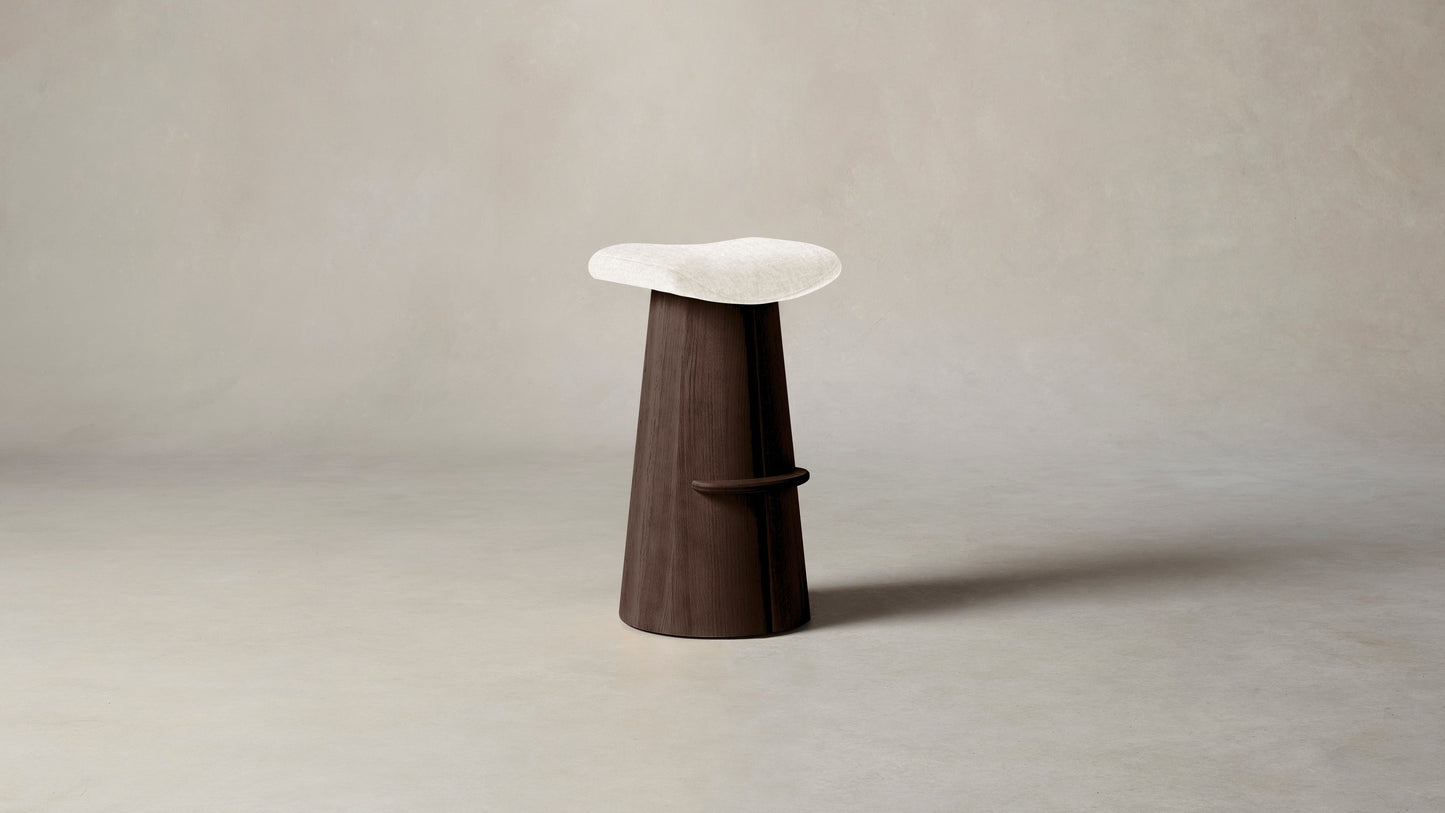 The Weston - Belgian Linen Egret Bar and Counter Stool