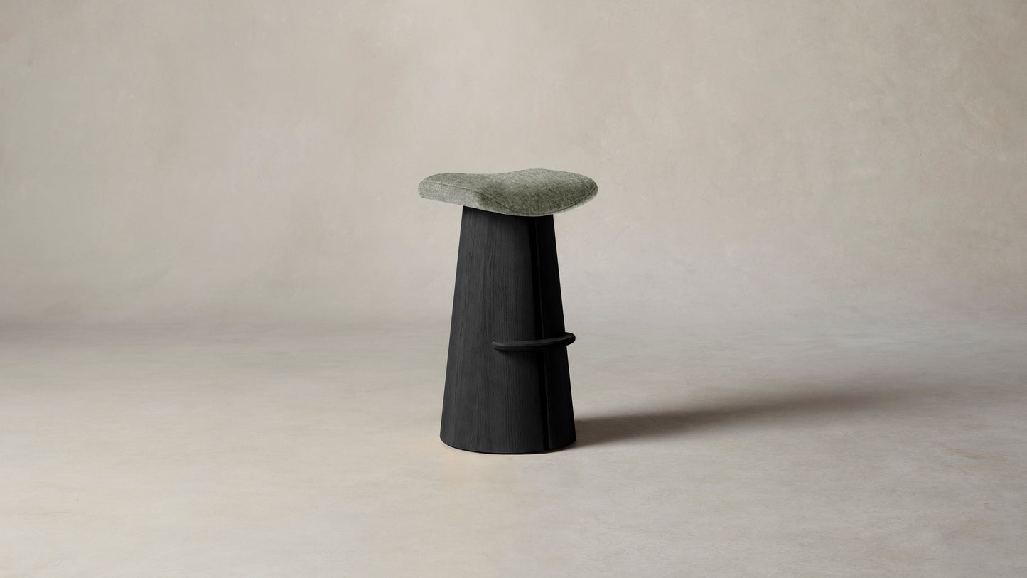 The Weston - Belgian Linen Thyme Bar and Counter Stool