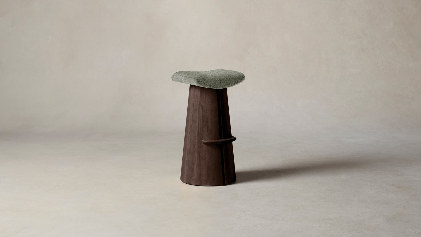 The Weston - Belgian Linen Thyme Bar and Counter Stool