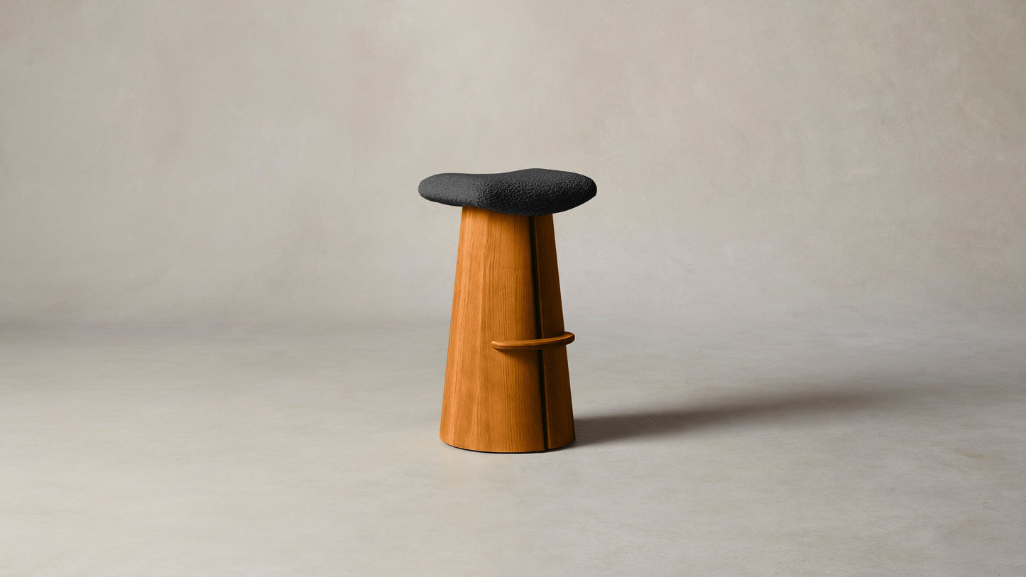 The Weston - Italian Bouclé Storm Bar and Counter Stool