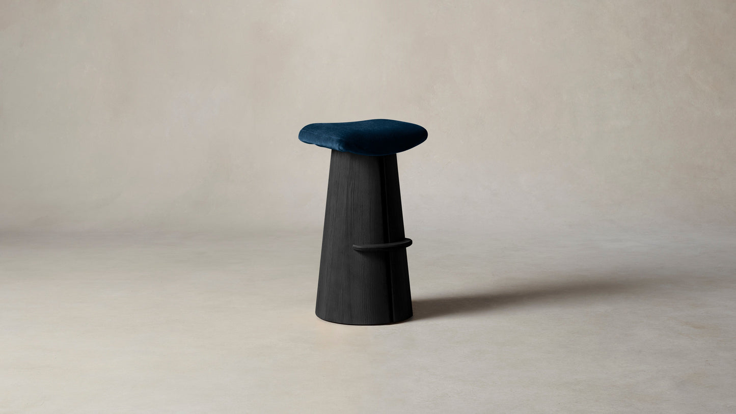 The Weston - Mohair Admiral Bar and Counter Stool