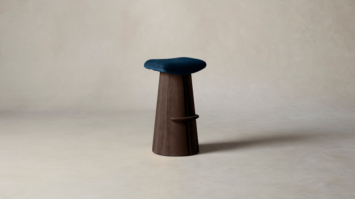 The Weston - Mohair Admiral Bar and Counter Stool