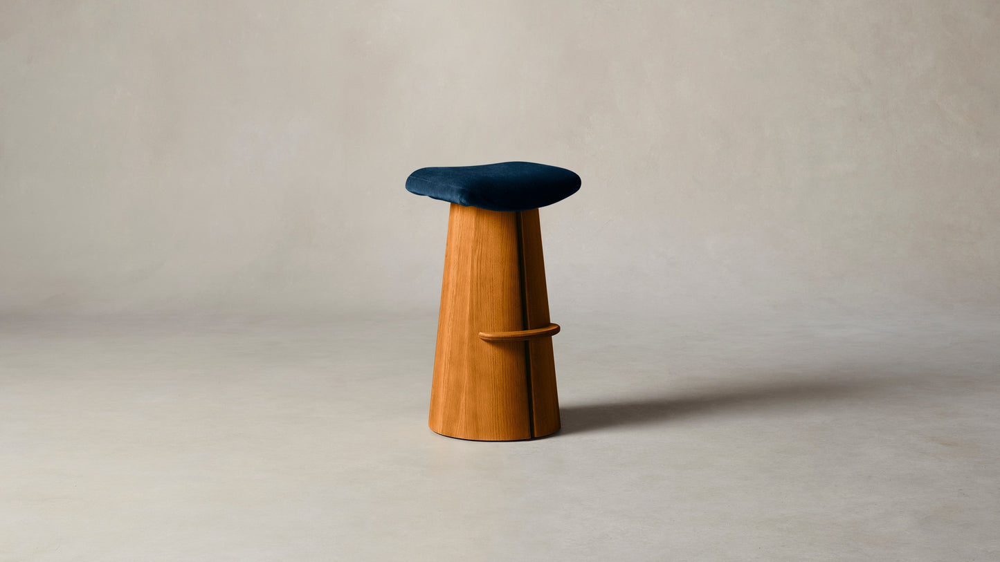 The Weston - Mohair Admiral Bar and Counter Stool