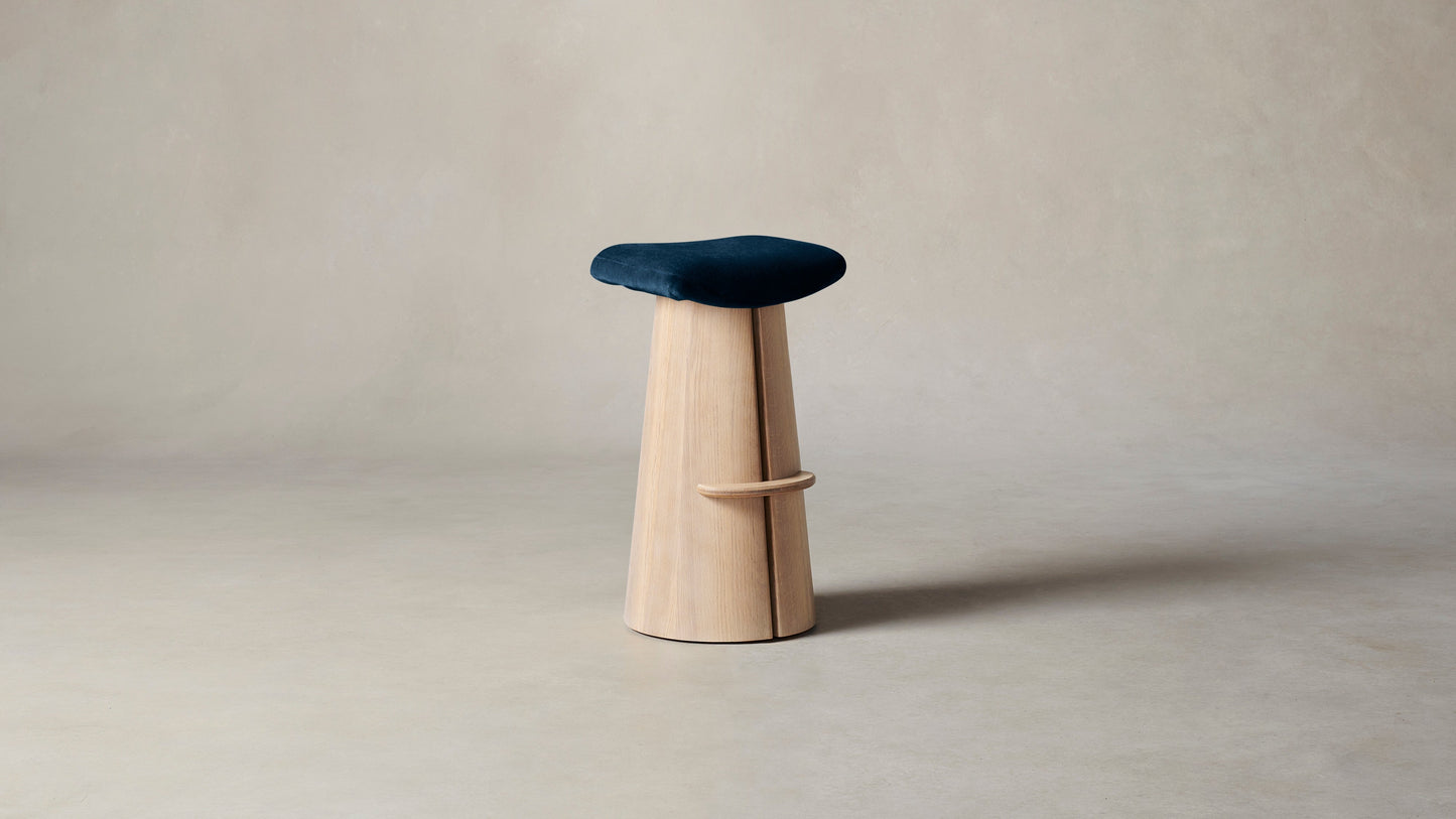 The Weston - Mohair Admiral Bar and Counter Stool