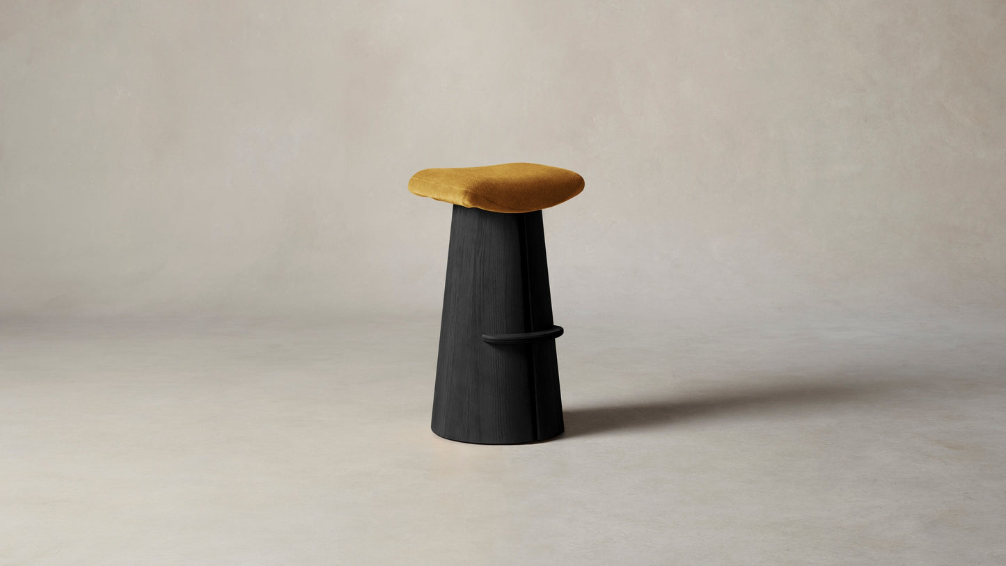 The Weston - Mohair Amber Bar and Counter Stool
