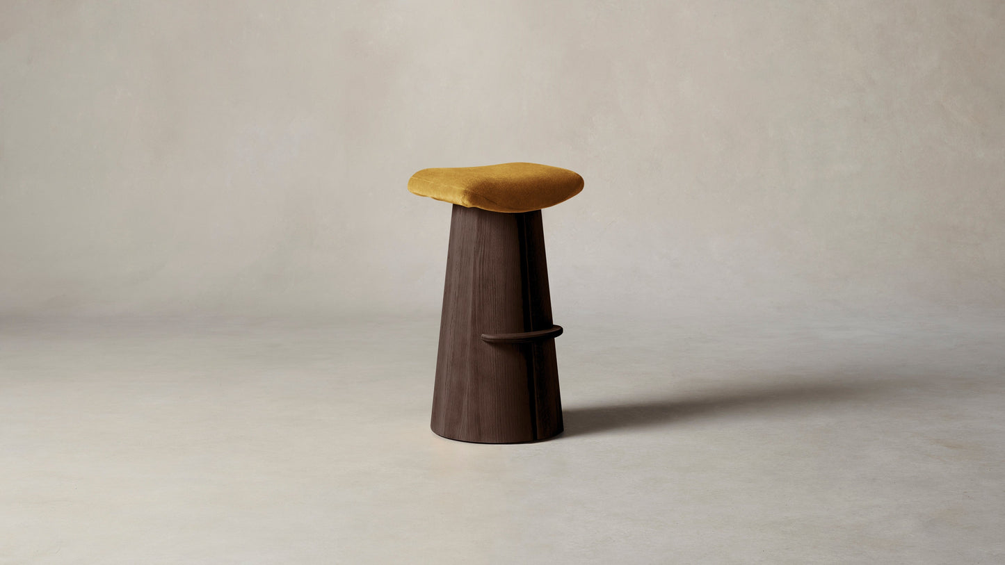 The Weston - Mohair Amber Bar and Counter Stool