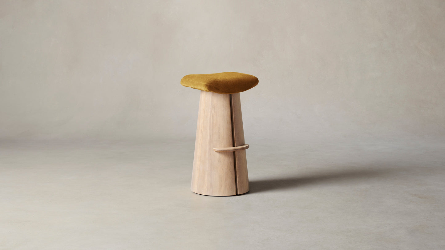 The Weston - Mohair Amber Bar and Counter Stool