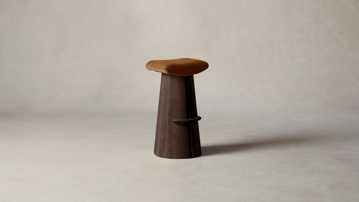 The Weston - Mohair Brown Sugar Bar and Counter Stool