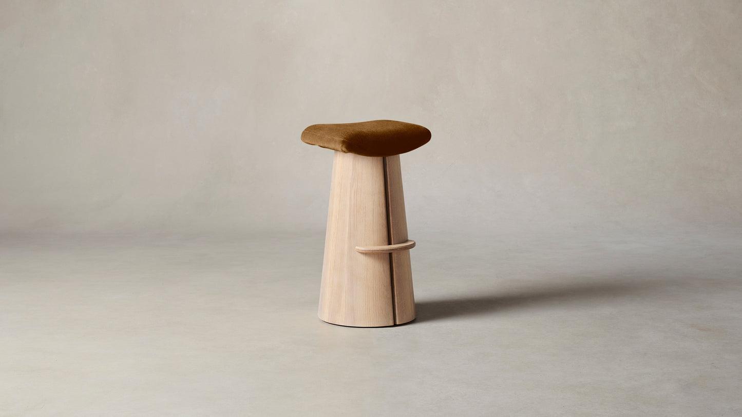 The Weston - Mohair Brown Sugar Bar and Counter Stool