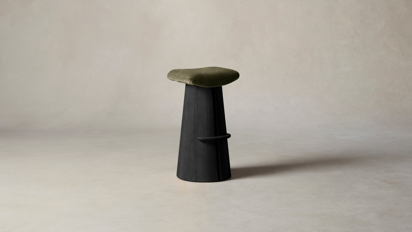 The Weston - Mohair Moss Bar and Counter Stool
