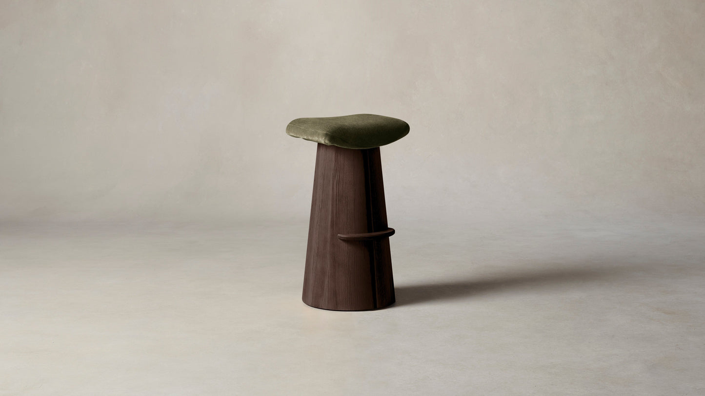 The Weston - Mohair Moss Bar and Counter Stool