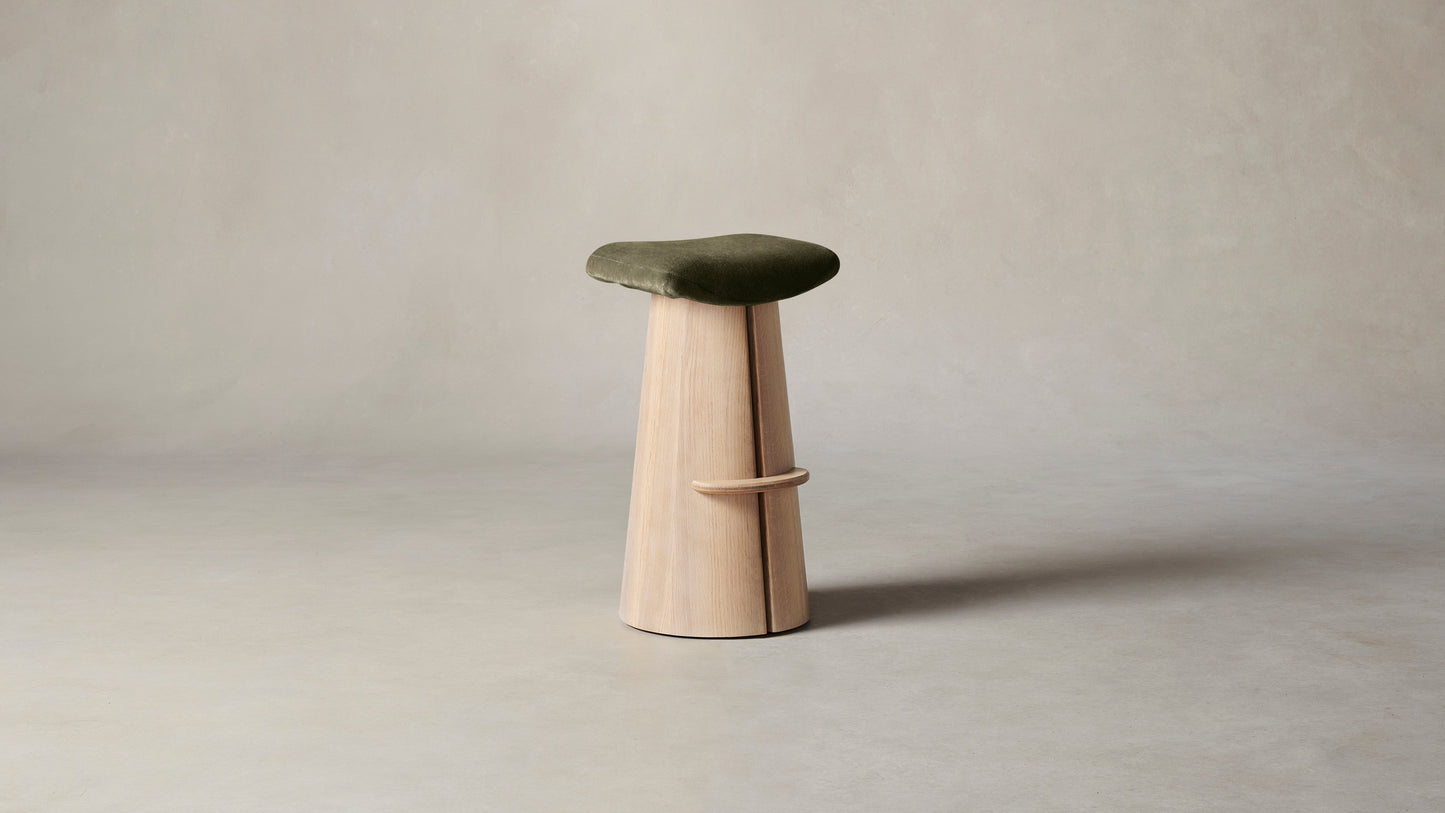 The Weston - Mohair Moss Bar and Counter Stool