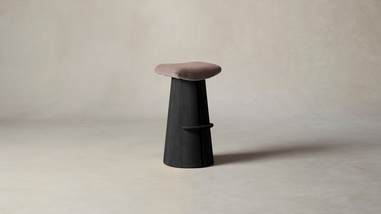The Weston - Mohair Peony Bar and Counter Stool