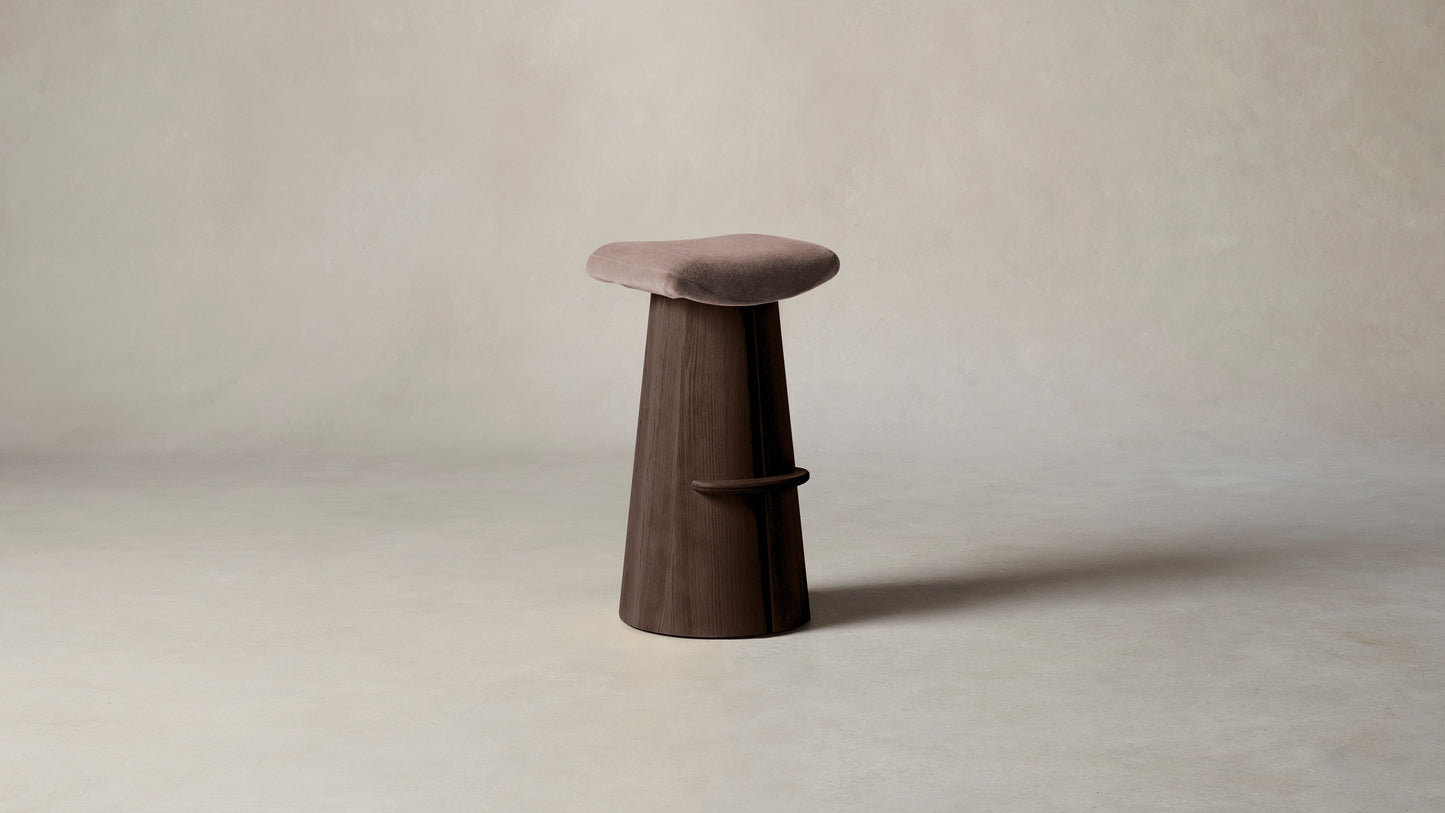 The Weston - Mohair Peony Bar and Counter Stool