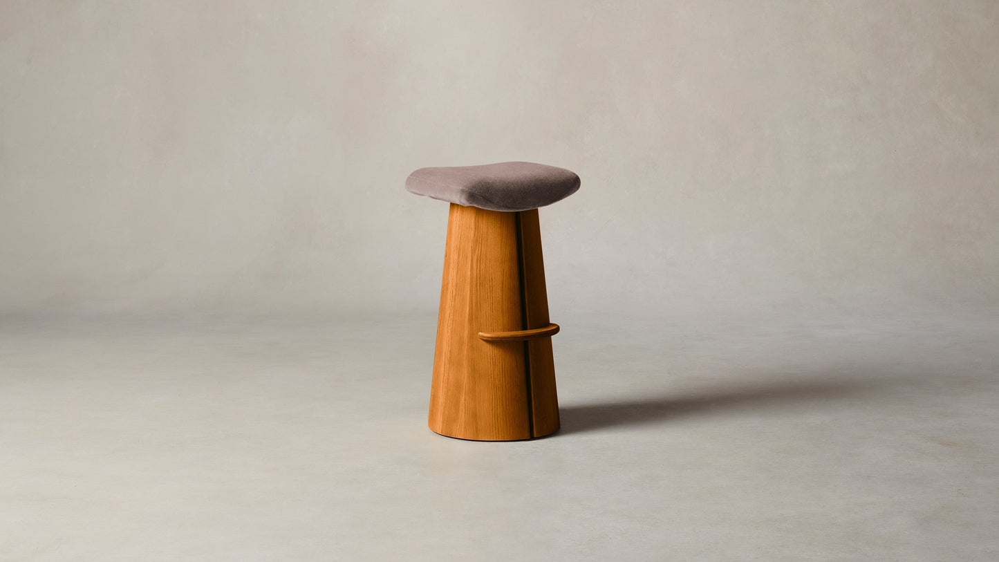 The Weston - Mohair Peony Bar and Counter Stool