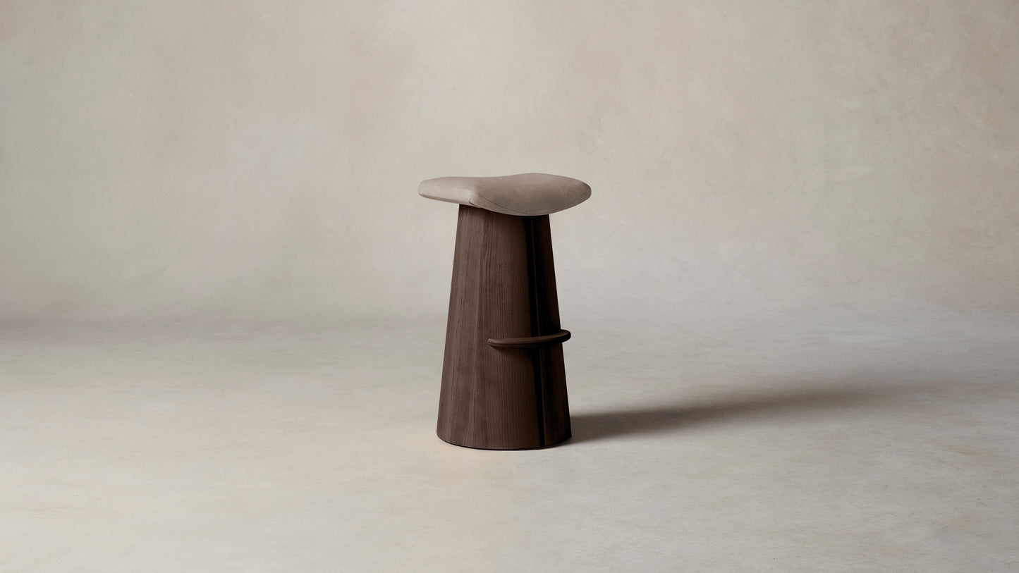 The Weston - Nubuck Leather Fawn Bar and Counter Stool