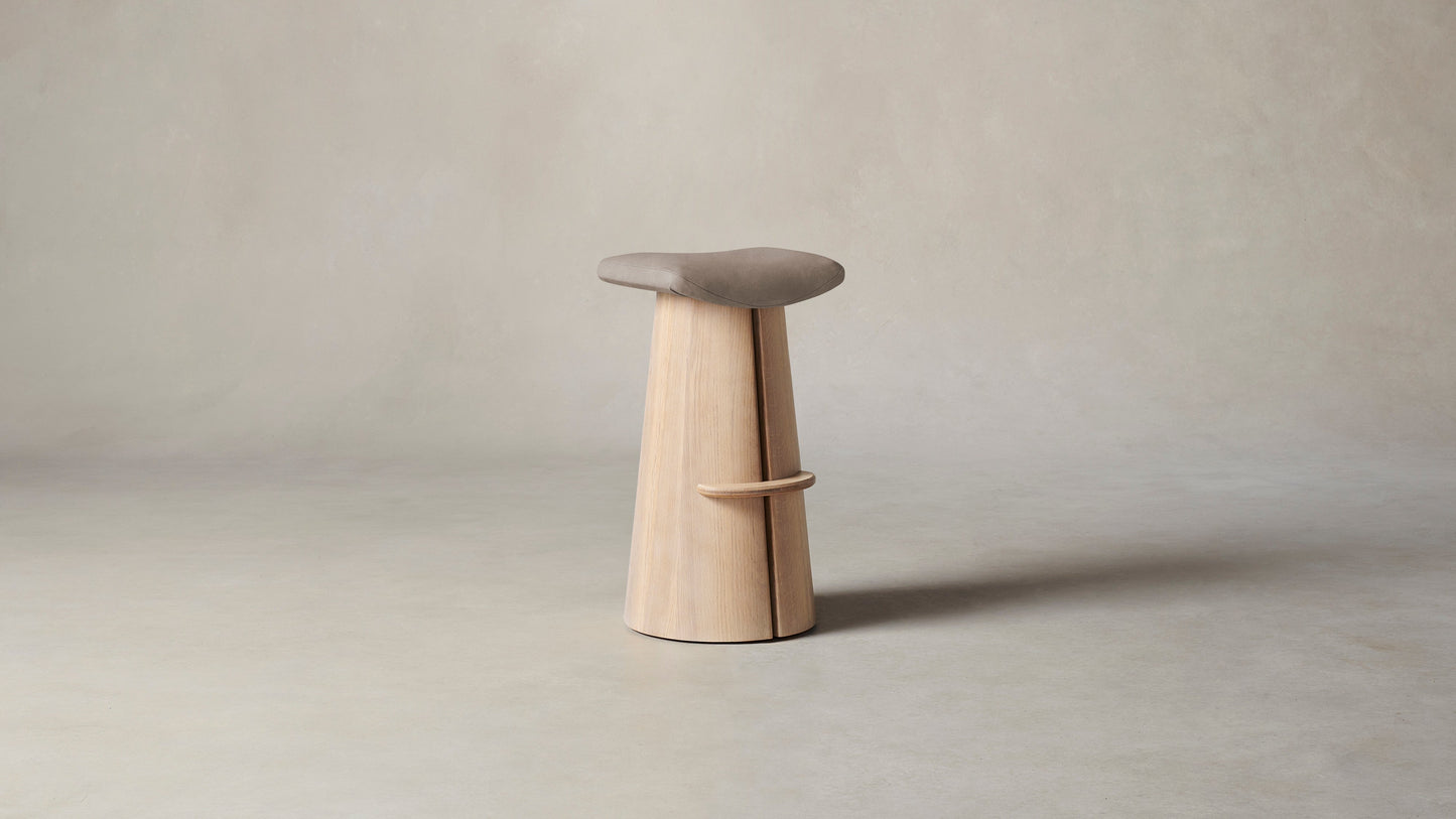 The Weston - Nubuck Leather Fawn Bar and Counter Stool