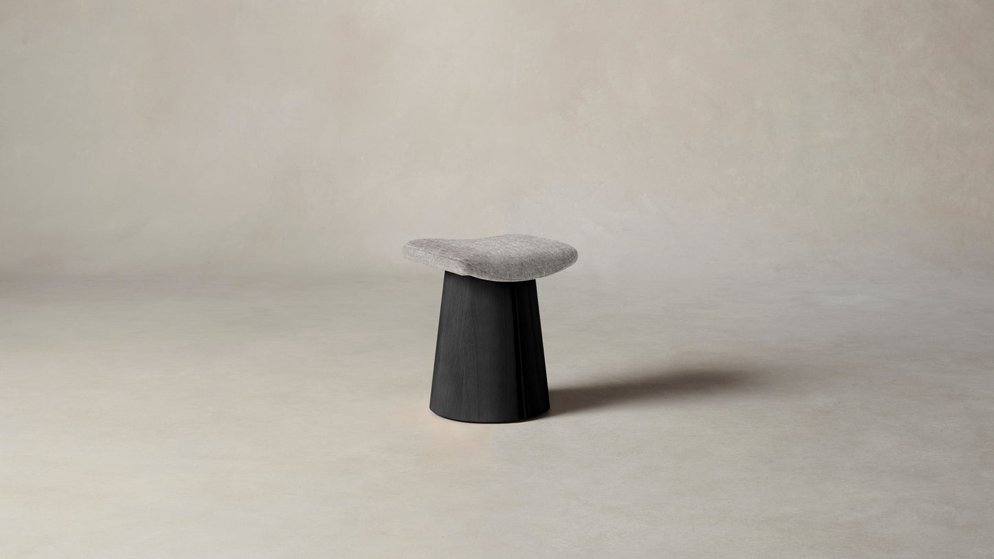 The Weston - Belgian Linen Agate Stool