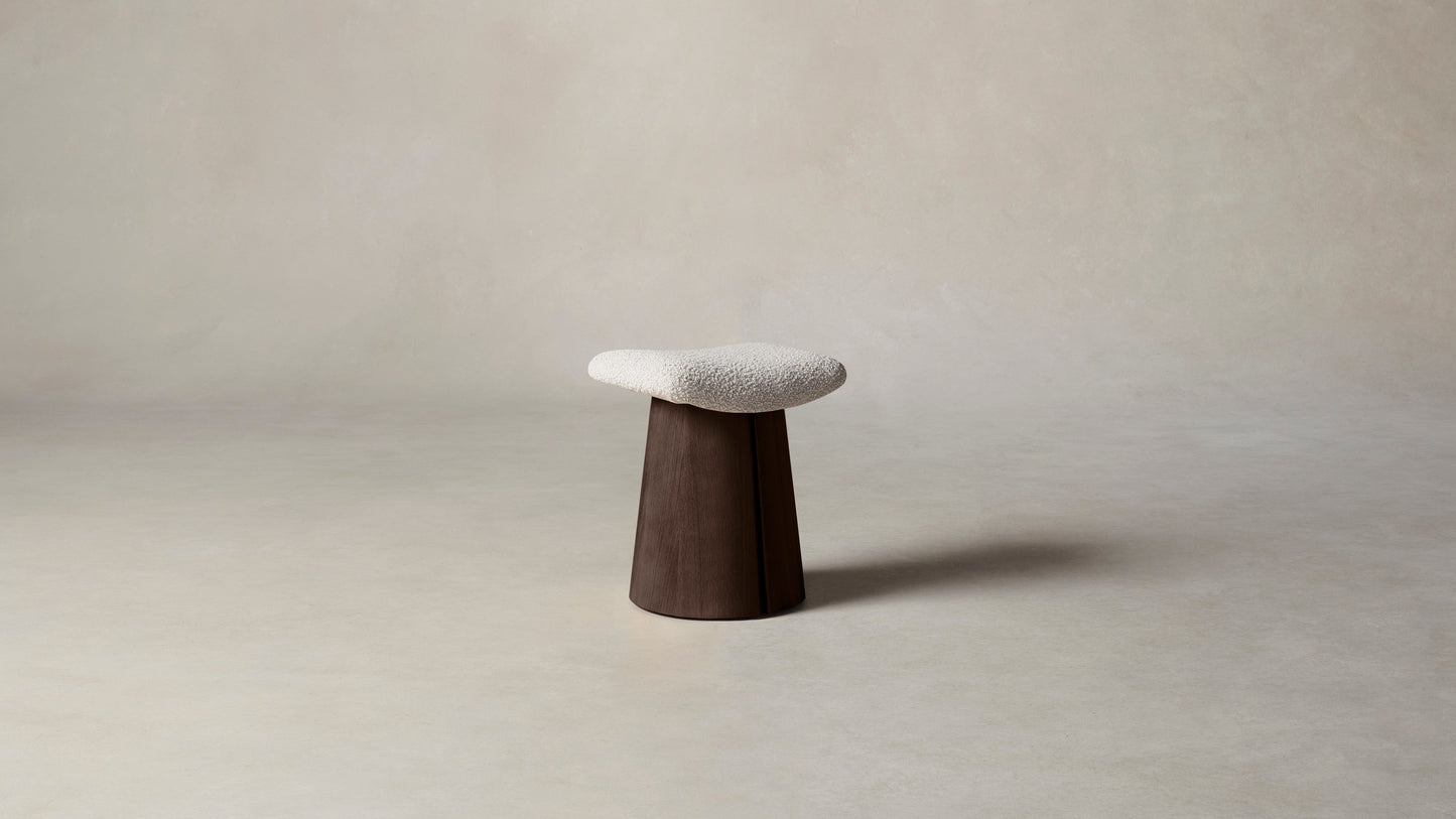 The Weston - Italian Bouclé Fossil Stool