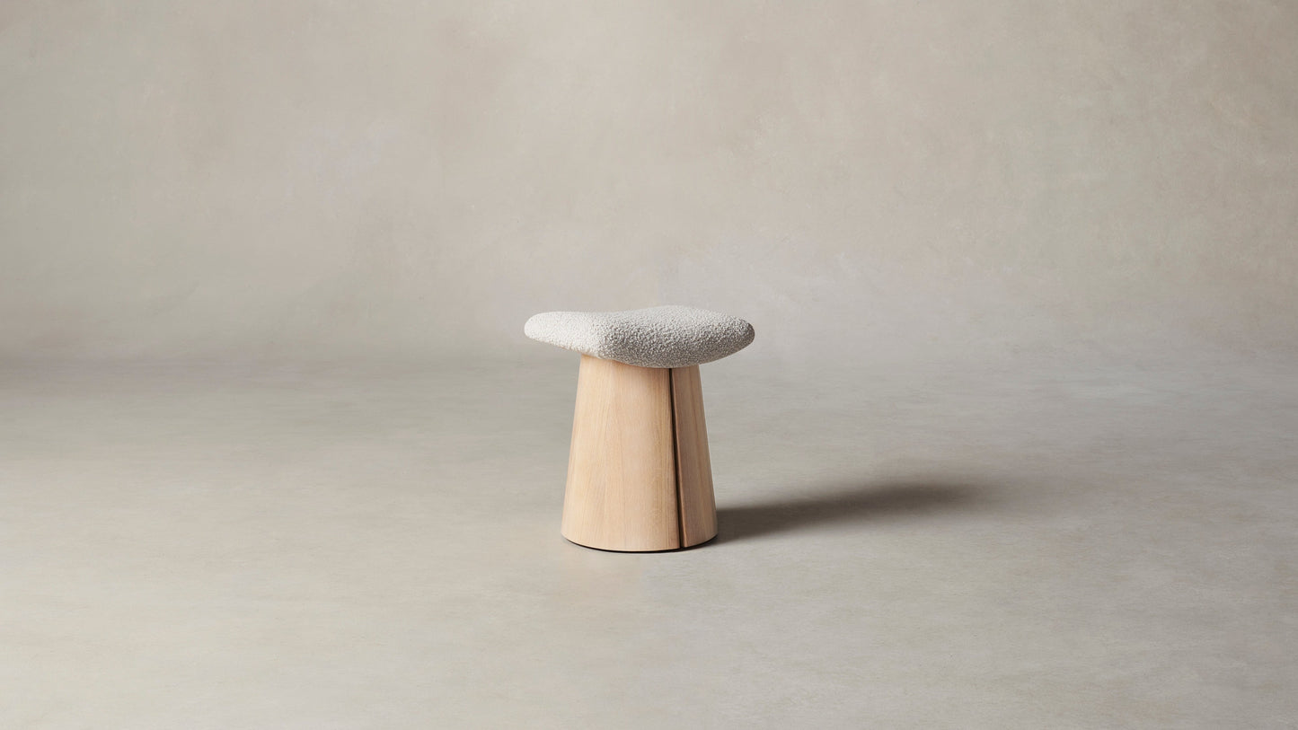 The Weston - Italian Bouclé Fossil Stool