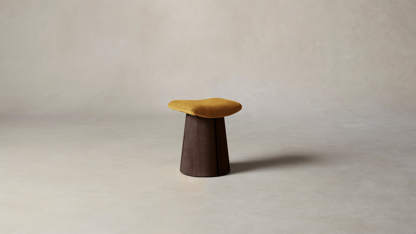 The Weston - Mohair Amber Stool