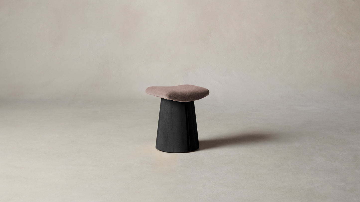 The Weston - Mohair Peony Stool