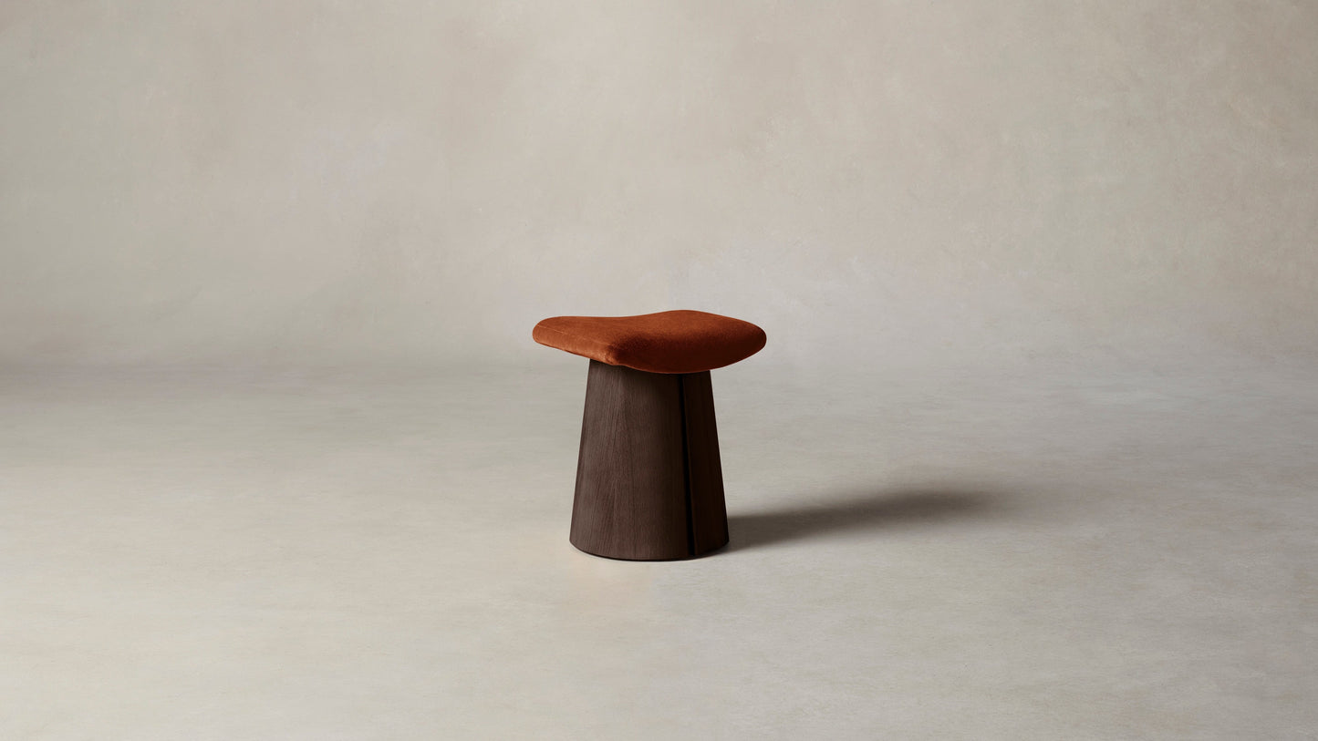 The Weston - Mohair Spice Stool