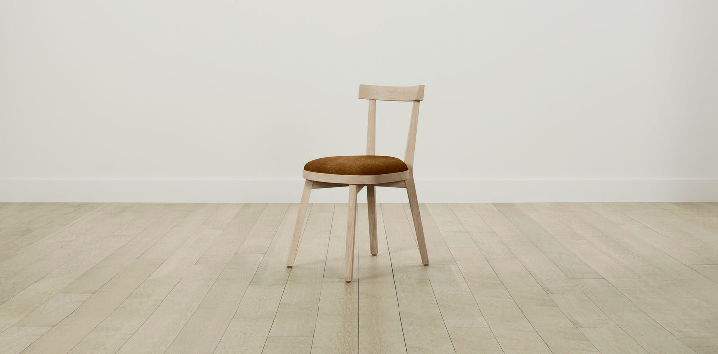 The Allen  - Mohair Brown Sugar Dining Chair