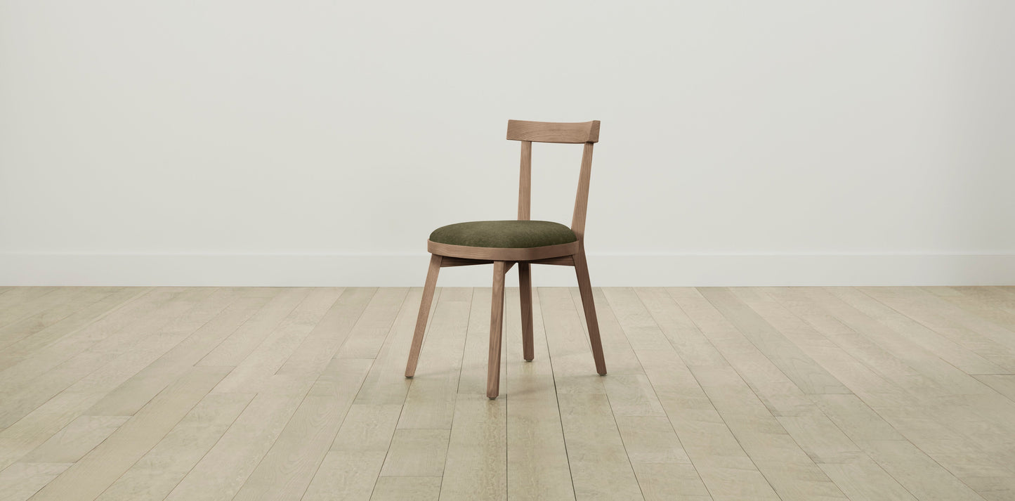 The Allen  - Mohair Moss Dining Chair