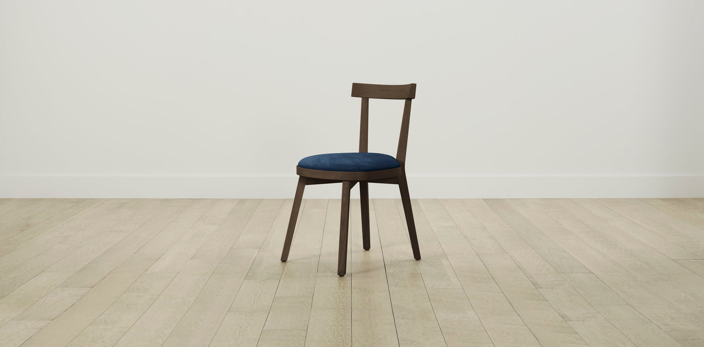 The Allen  - Performance Velvet Sapphire Dining Chair