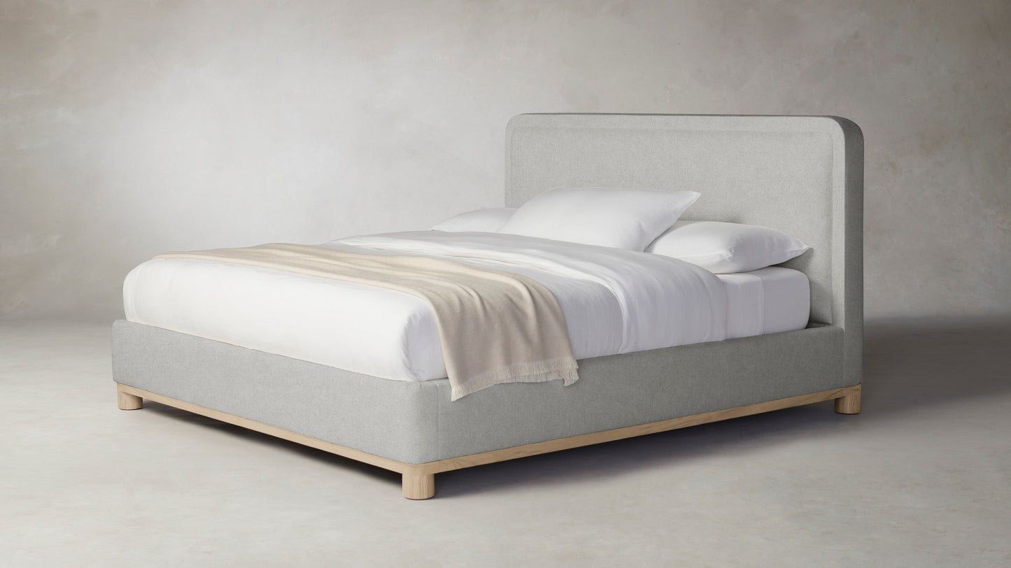 The Kent  - Merino Heather Grey Bed - 41" Headboard