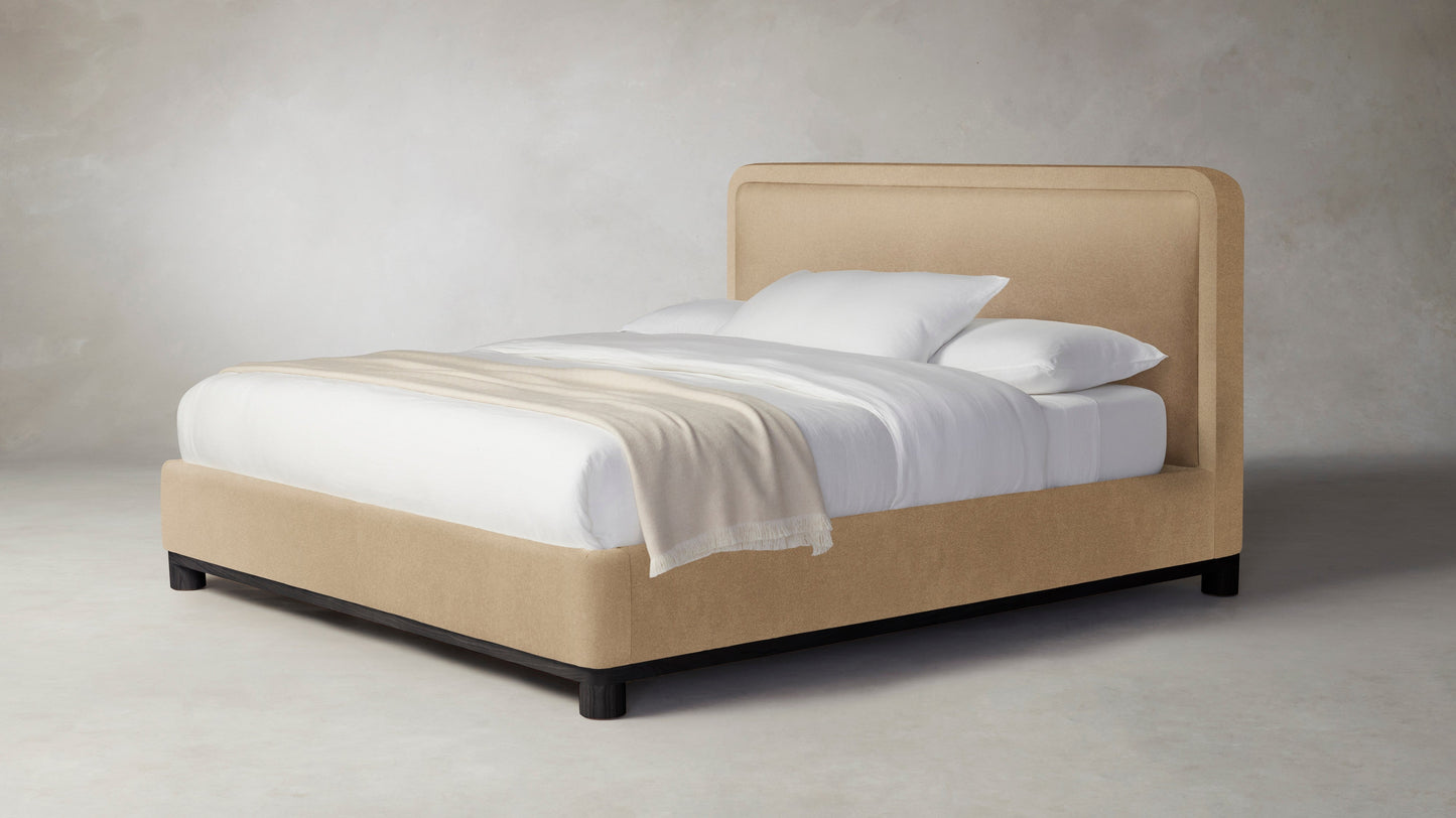 The Kent  - Mohair Almond Bed - 47" Headboard