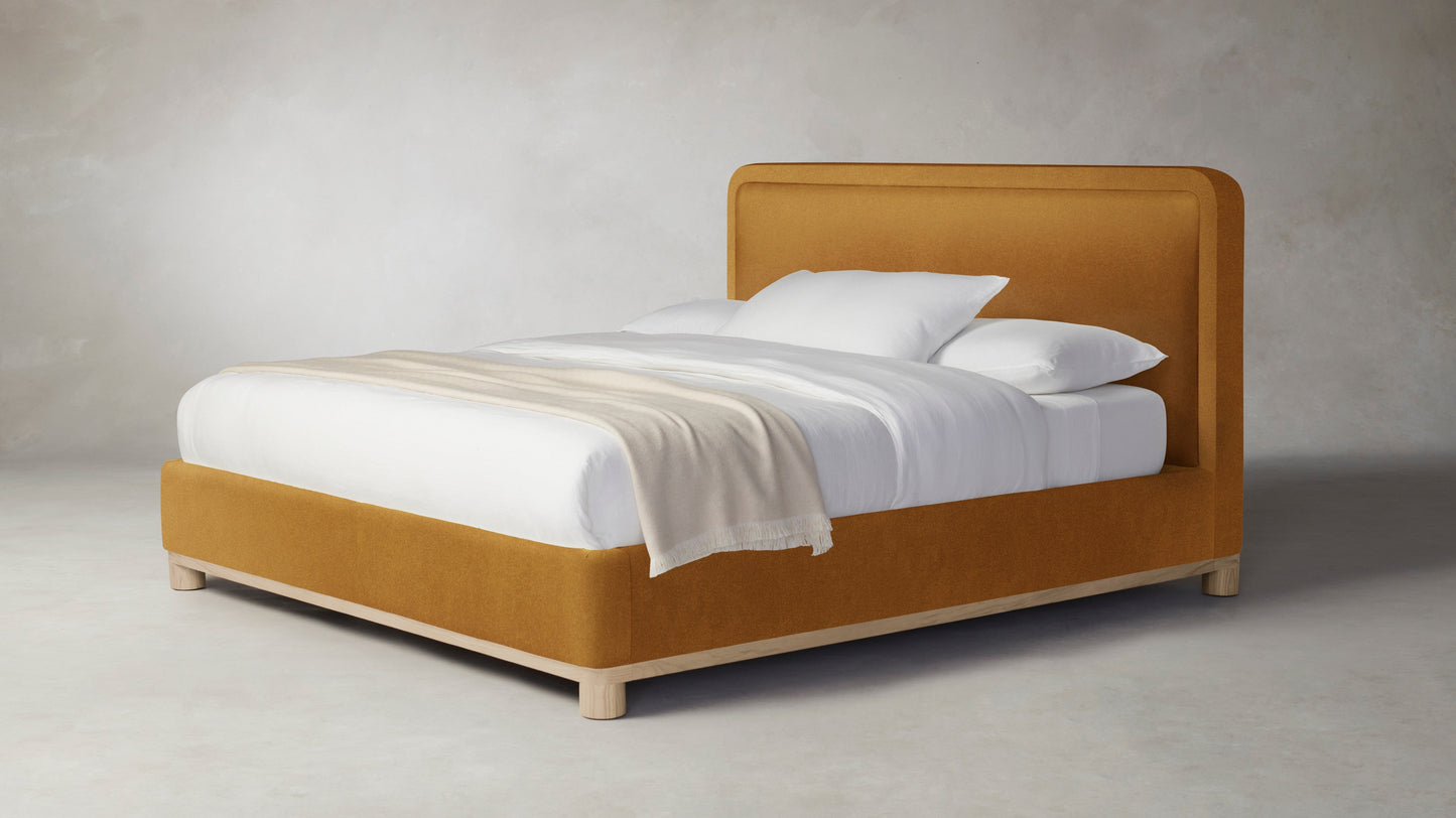 The Kent  - Mohair Amber Bed - 41" Headboard