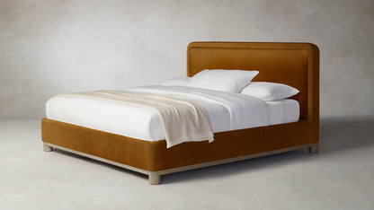 The Kent  - Mohair Brown Sugar Bed - 41" Headboard