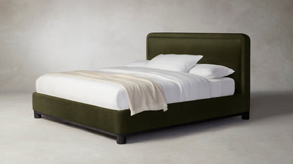 The Kent  - Mohair Moss Bed - 41" Headboard