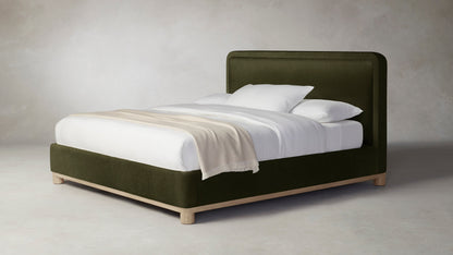 The Kent  - Mohair Moss Bed - 41" Headboard