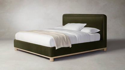 The Kent  - Mohair Moss Bed - 41" Headboard