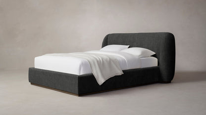 The Smith  - Performance Tweed Char Bed - 42" Headboard