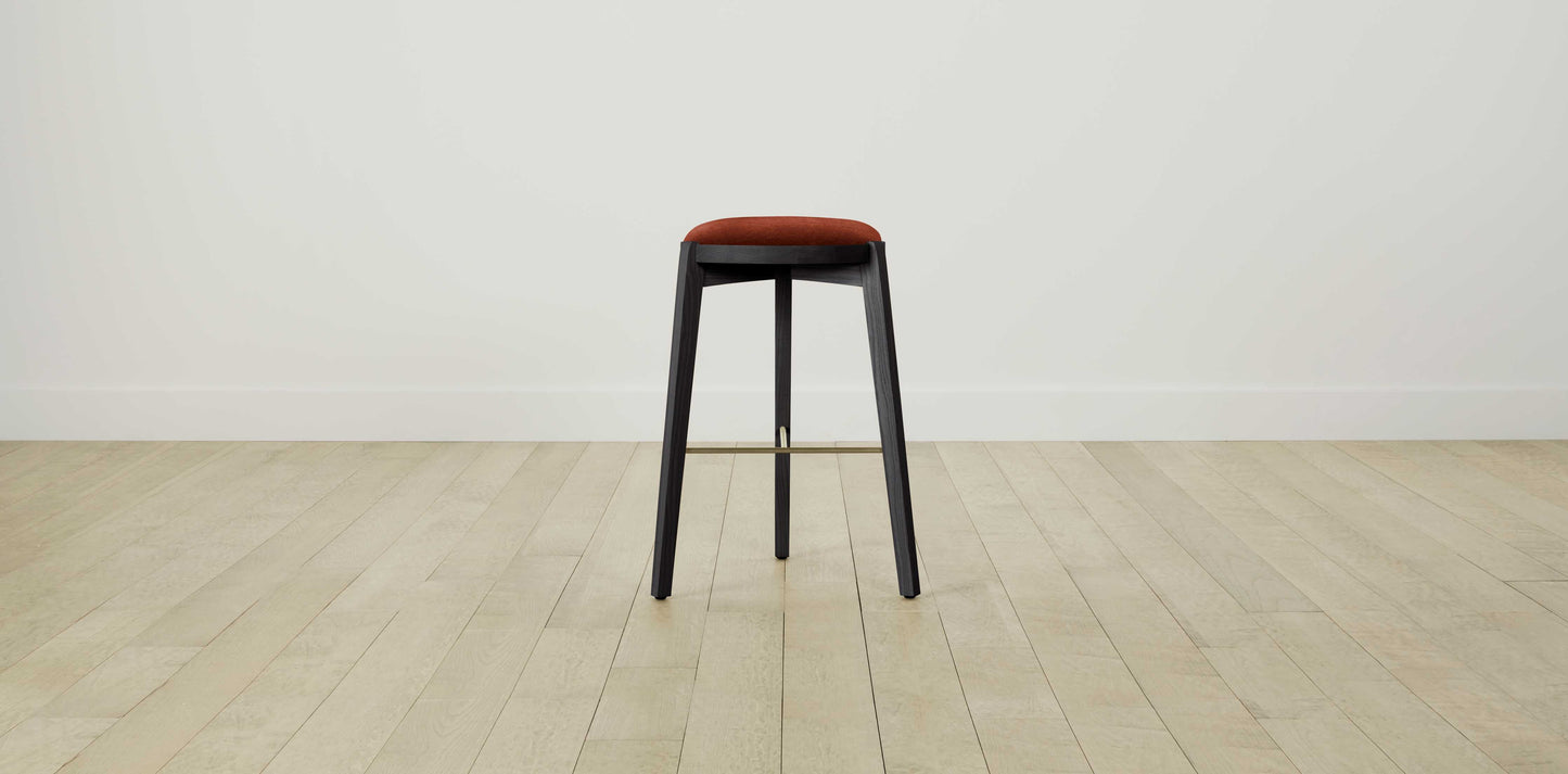 The Stanton with Onyx - Mohair Spice Bar and Counter Stool