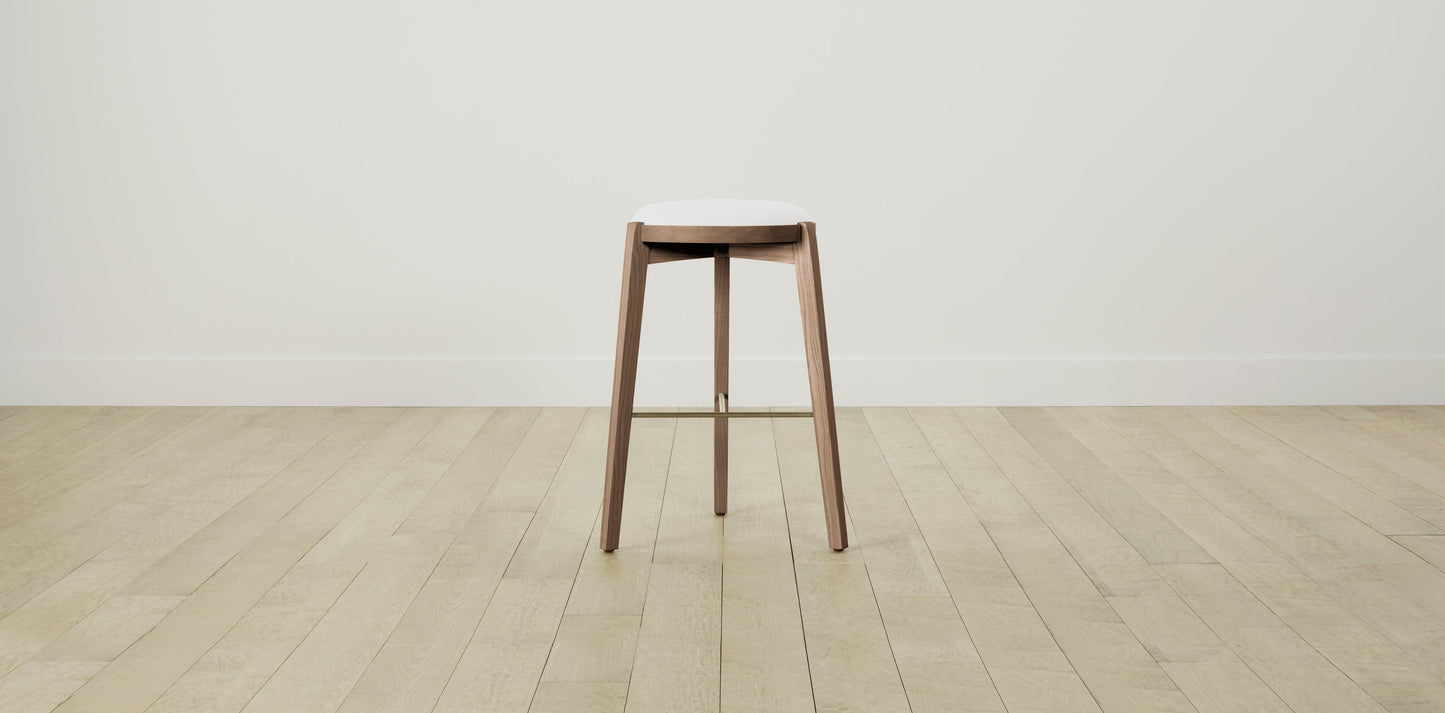 The Stanton with Onyx - Performance Textured Linen Bone Bar and Counter Stool