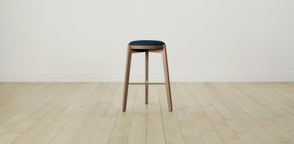 The Stanton with Onyx - Performance Textured Linen Seaside Bar and Counter Stool