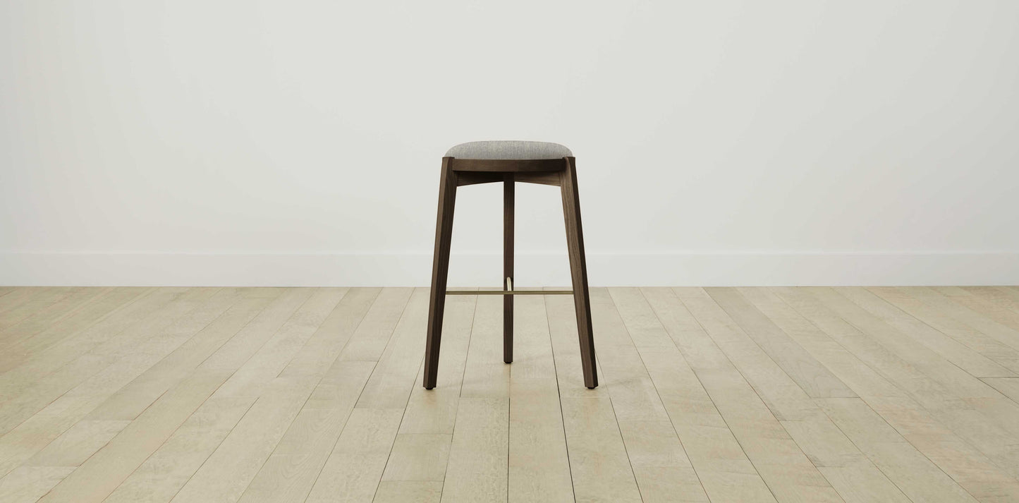 The Stanton with Onyx - Performance Tweed Oatmeal Bar and Counter Stool