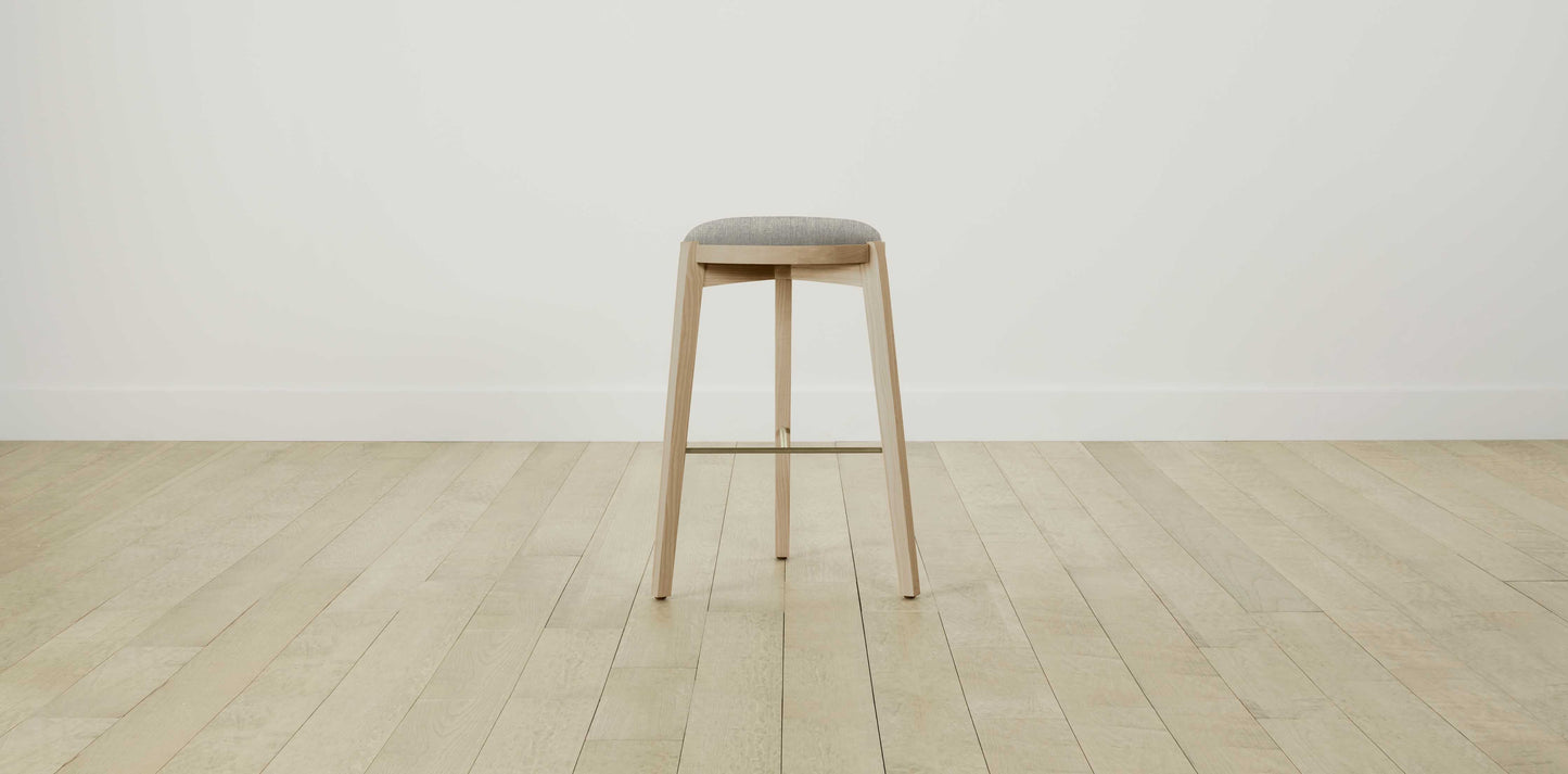 The Stanton with Onyx - Performance Tweed Oatmeal Bar and Counter Stool