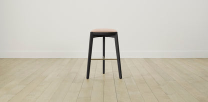 The Stanton with Onyx - Performance Velvet Dusty Rose Bar and Counter Stool